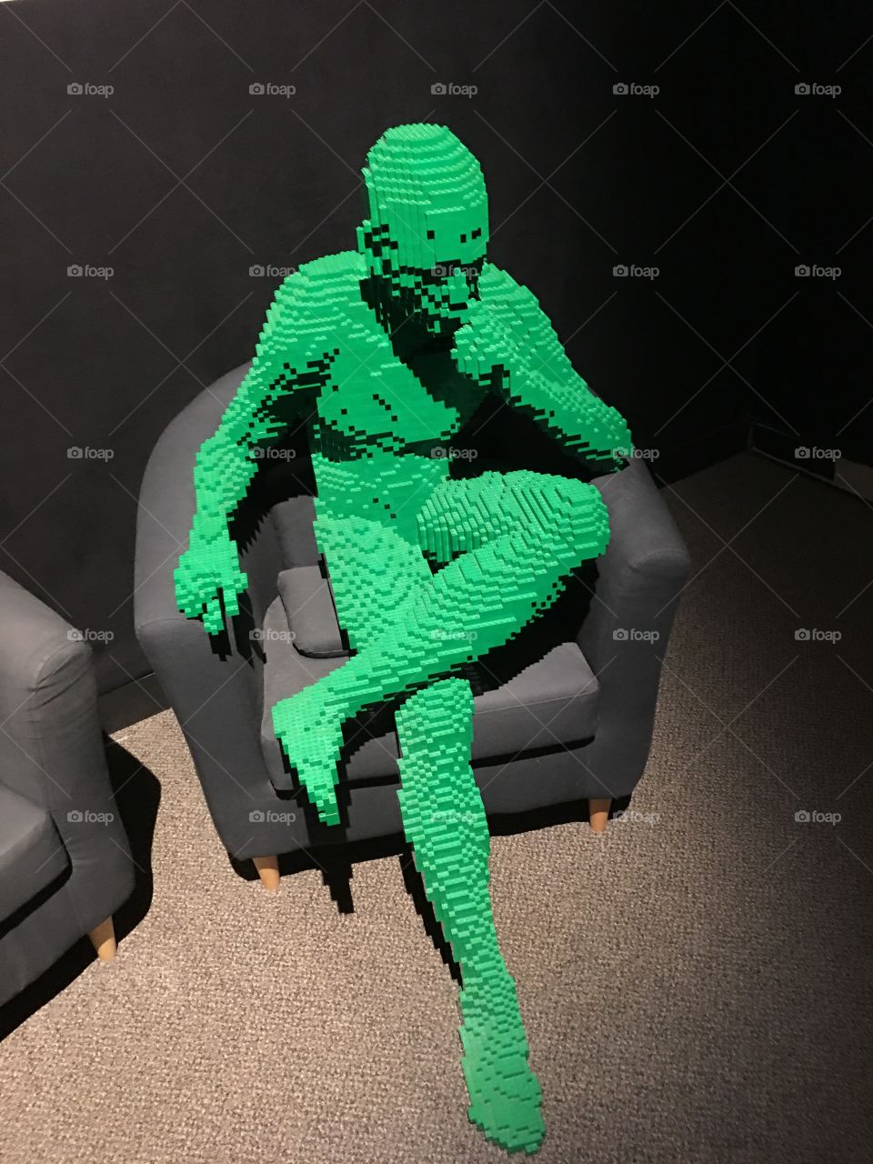 Green sculpture 