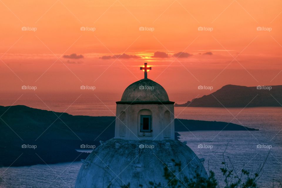Sunset in Santorini