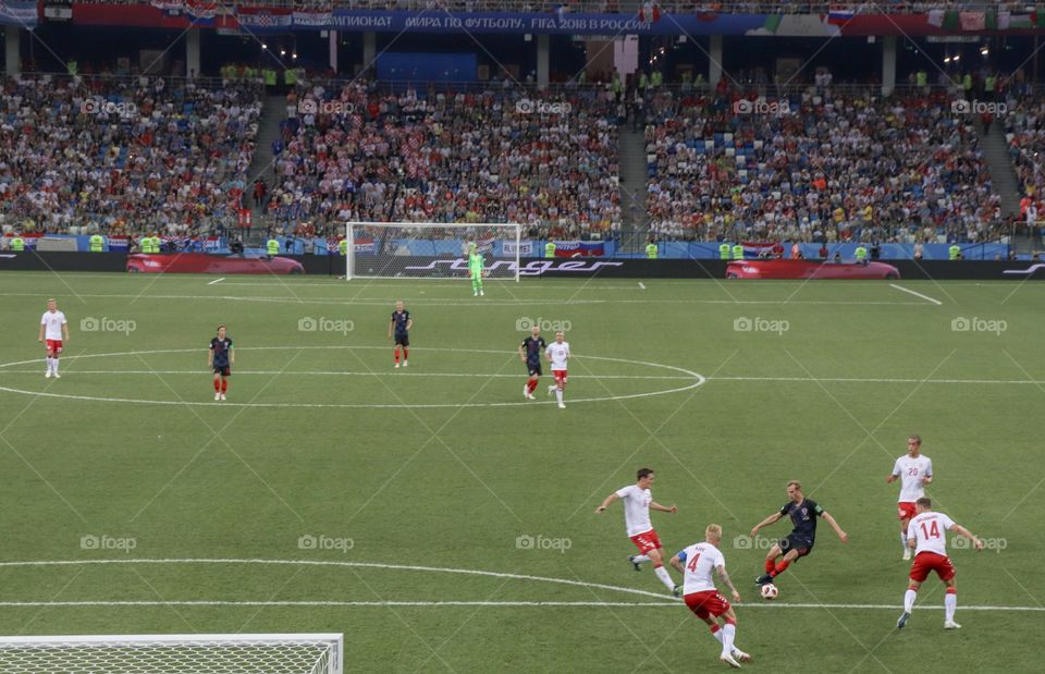 FIFA 2018 match Croatia-Denmark 