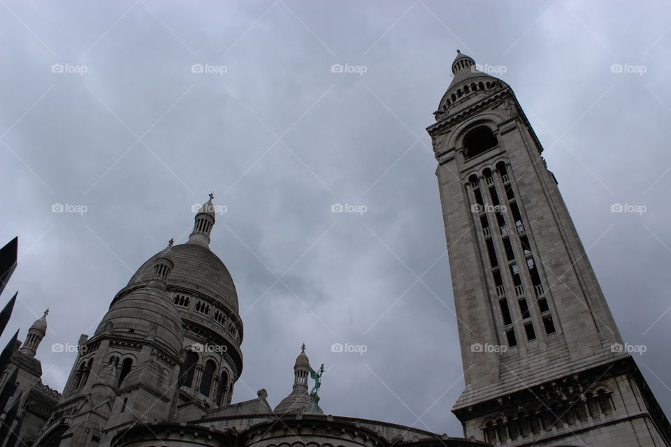 The roof of the Cathedral of MONTMATRE,Paris