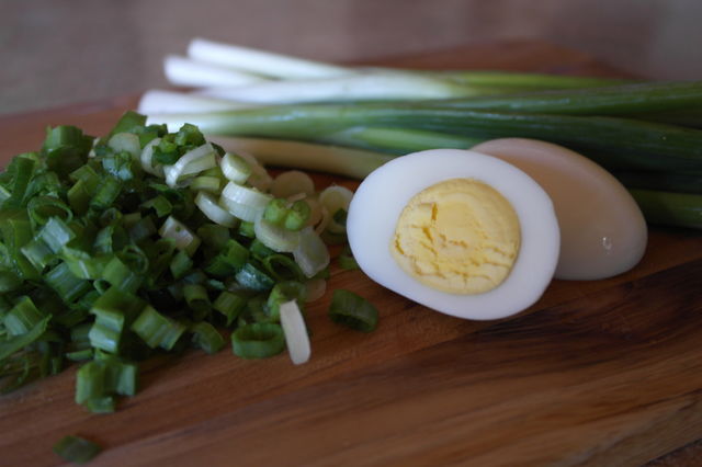 Green onions and egg 