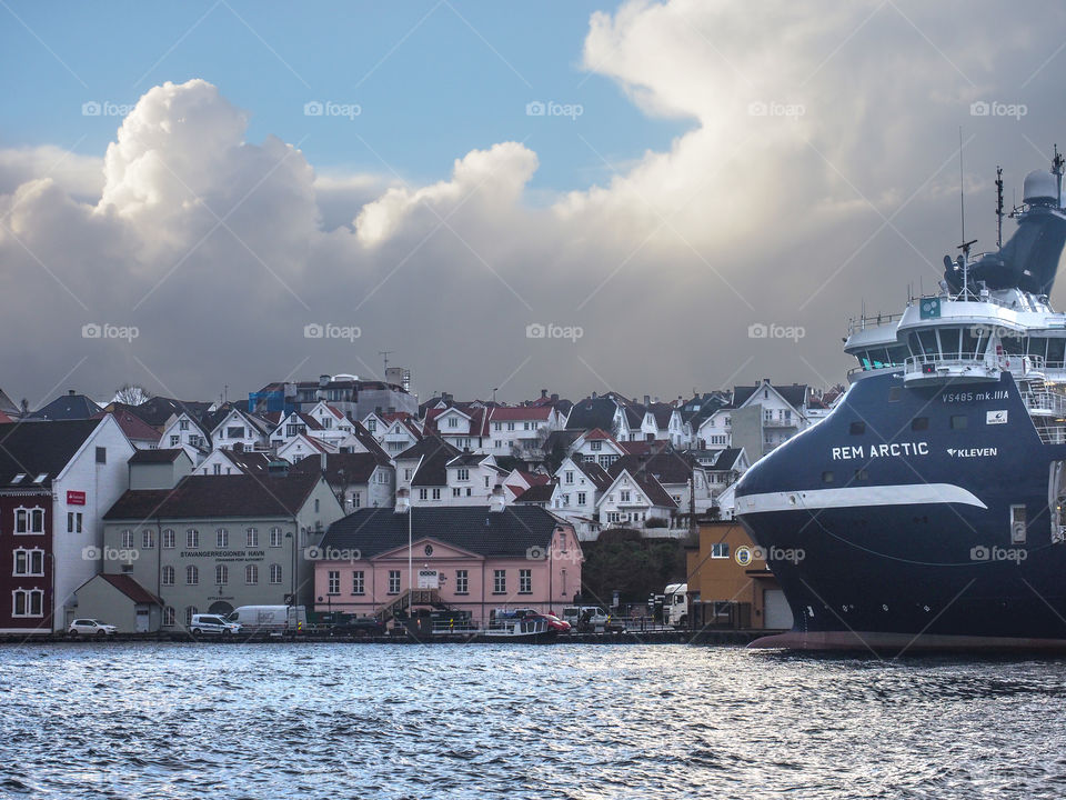 Old town of Stavanger. 