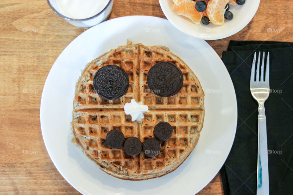 Smile it's Oreo Waffles!