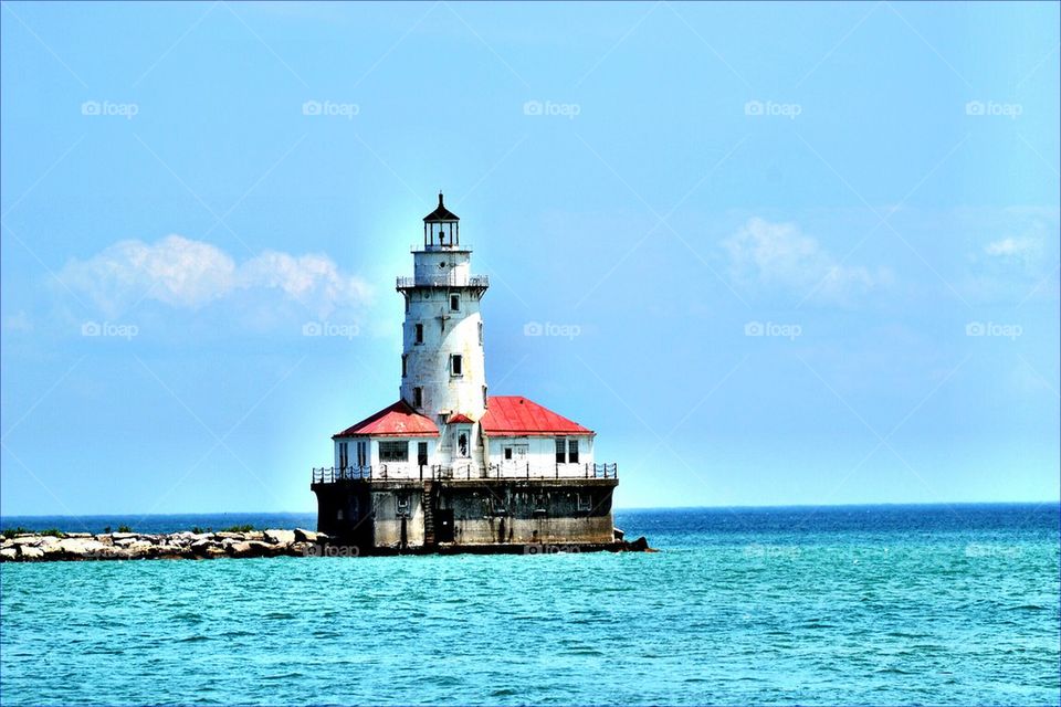 Chicago Lighthouse. Cool picture of the Chicago lighthouse from navy pier 