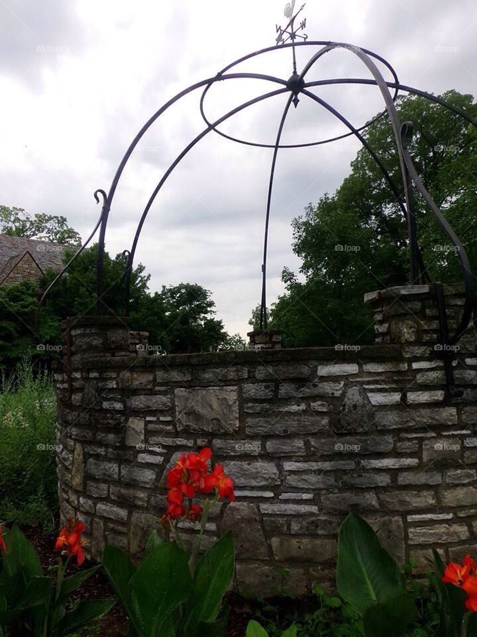 Stone gazebo