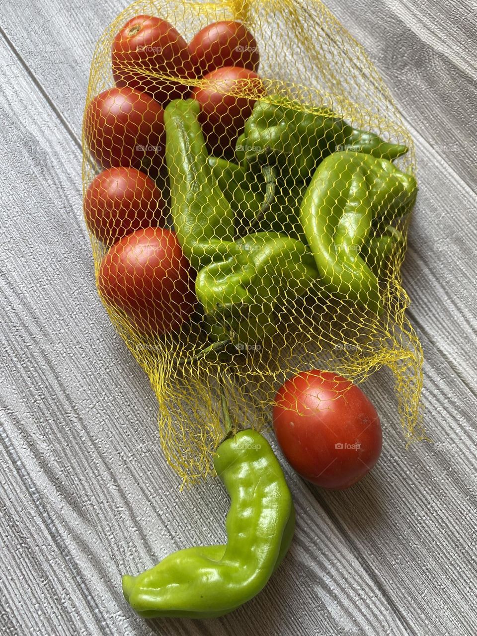 Using reusable recycled bags instead of plastic bags 