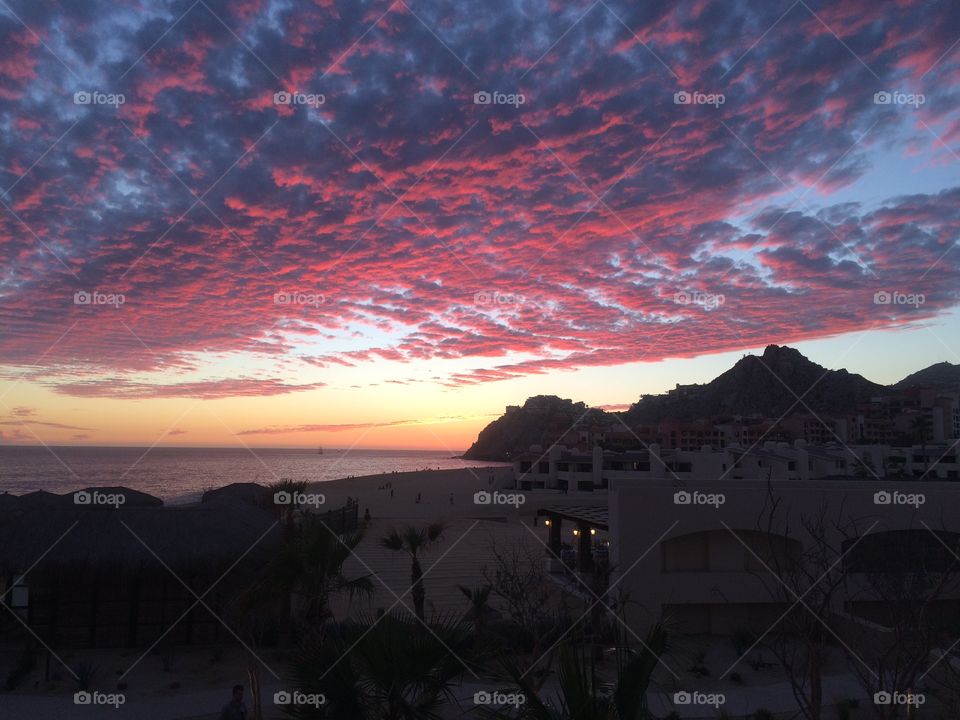 Sunset over cabo