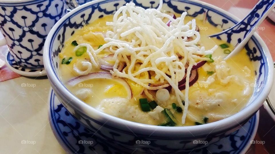 Close-up of Thai curry