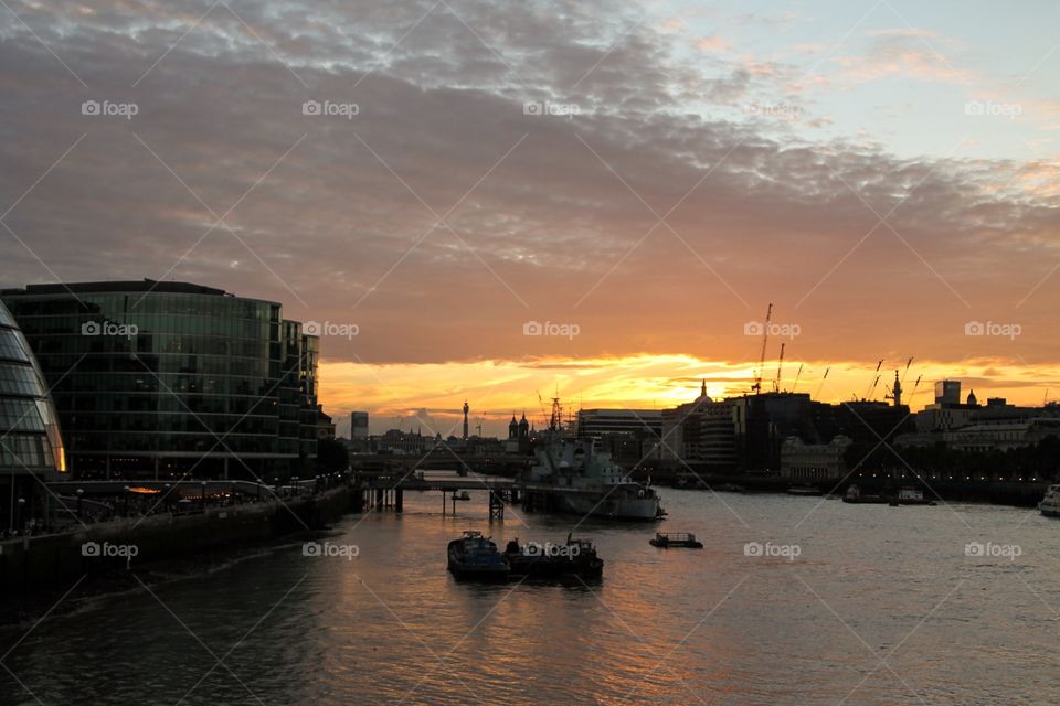 London sunset 