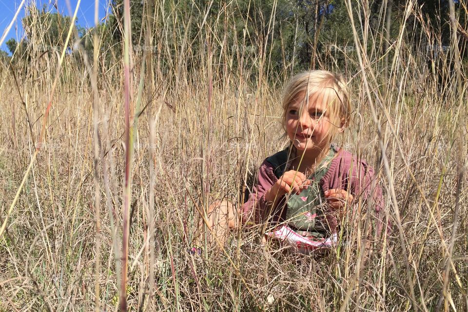 Girl in s field