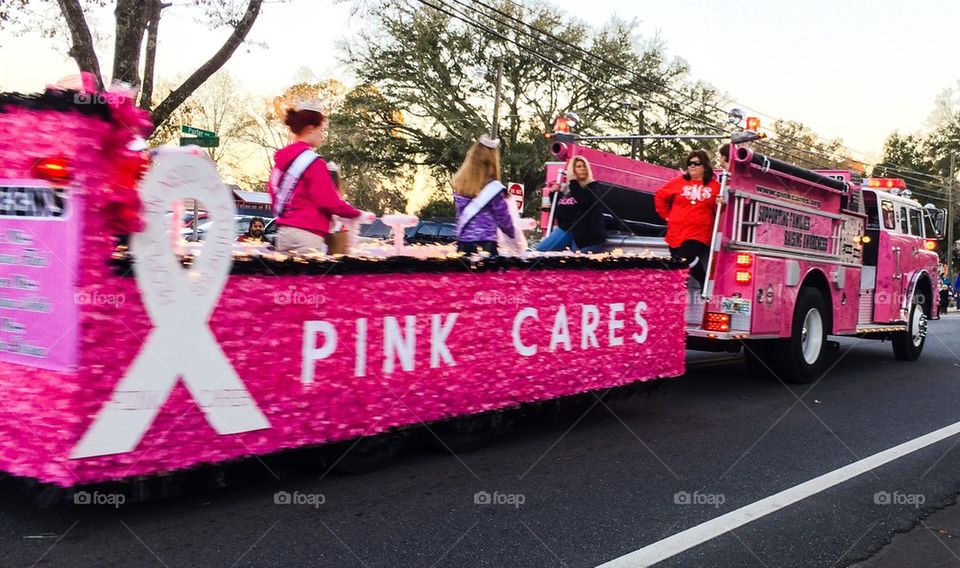 Pink fire truck 