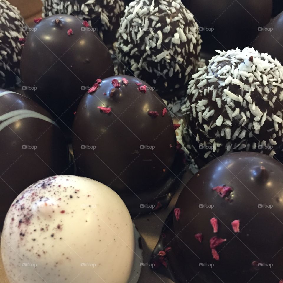 Danish flødeboller. Candy 