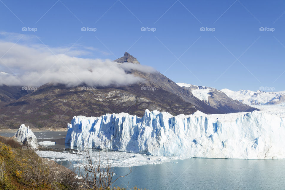 Perito Moreno Glacier near El Calafate in Argentina.