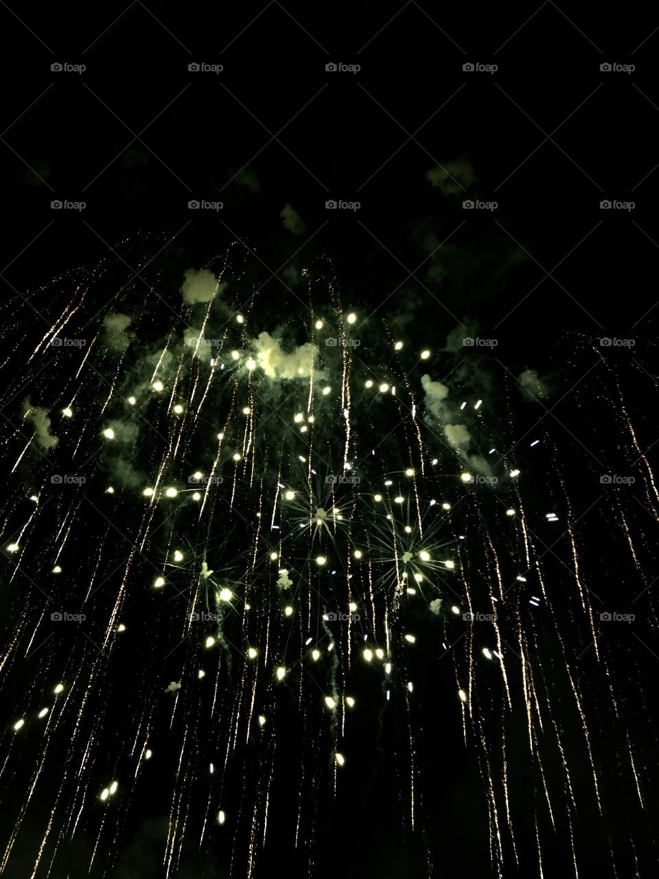 Green fireworks 