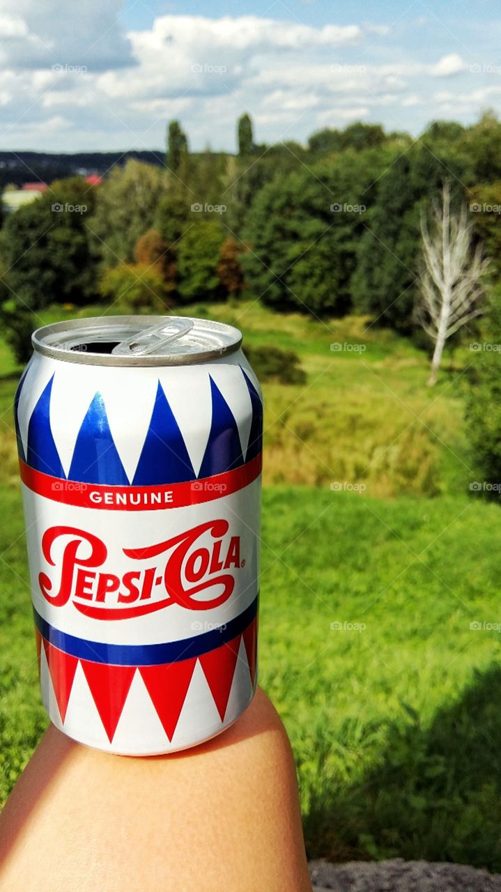 Pepsi cola outdoors