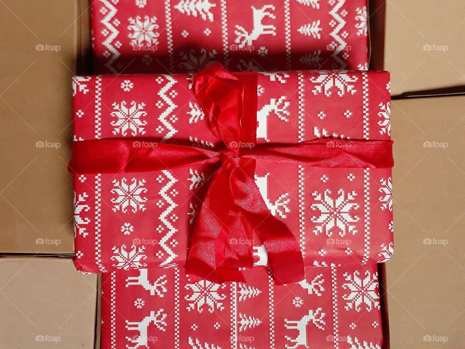 Multicolored gift boxes