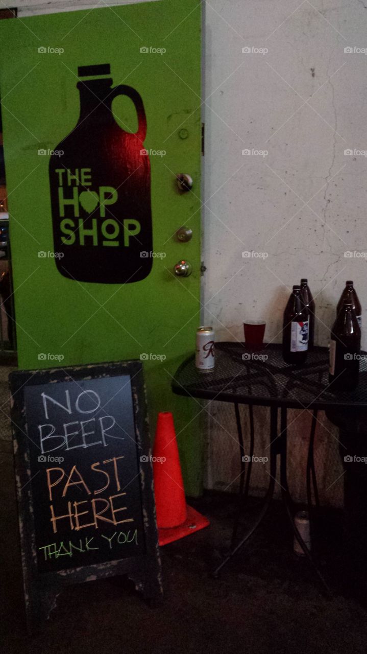 no beer past here. hop shop