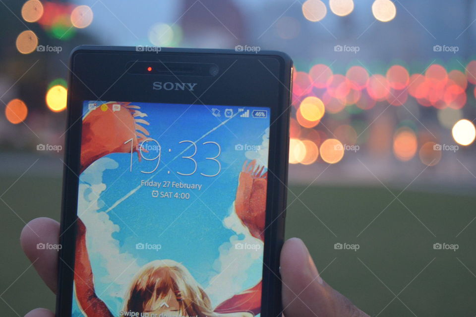 Sony. I shot my phone in Dataran Merdeka, Malaysia