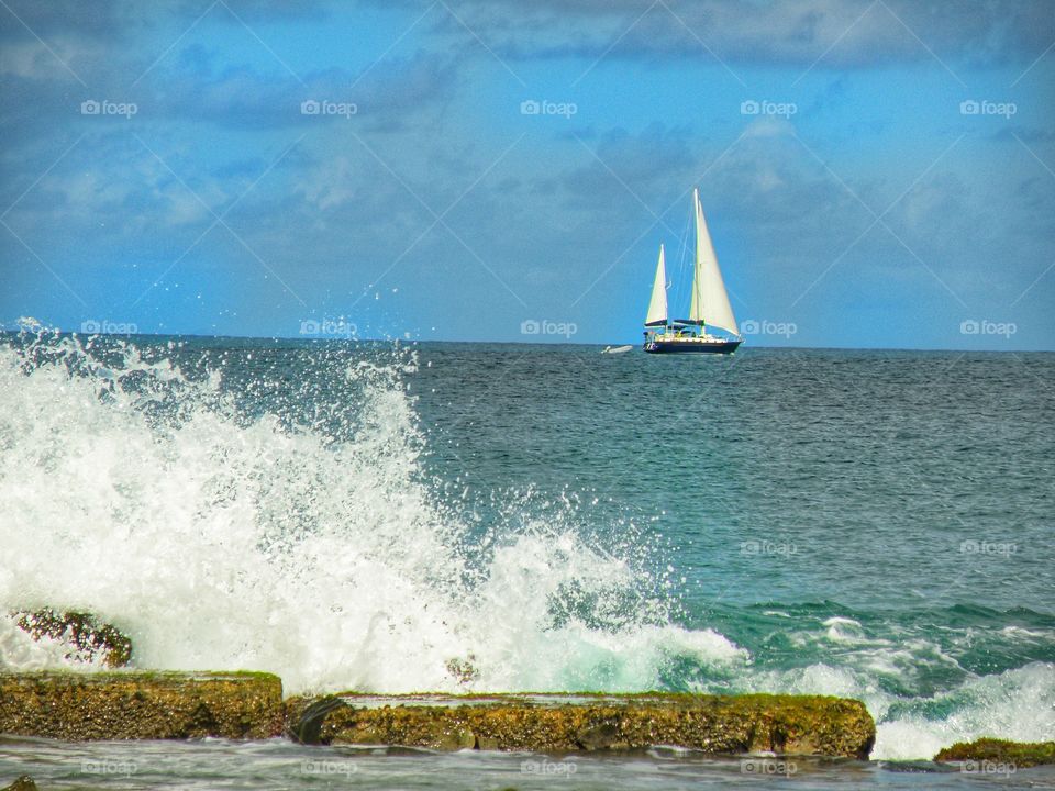 Sailboat  at Sea