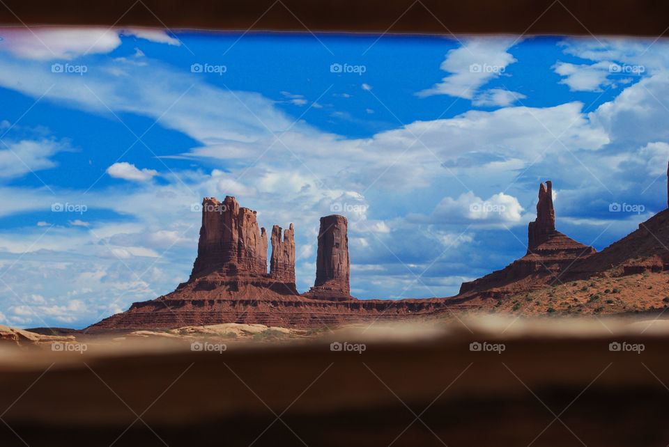 Monument Valley Arizona Utah shoot through a old roadside stand.