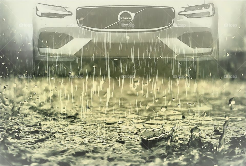 Volvo In The Storm