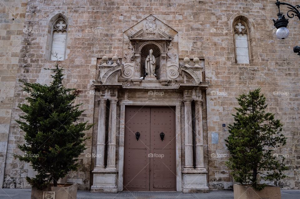 Iglesia de San Agustin. Iglesia de Santa Catalina y San Agustín, Portada Lateral (Valencia - Spain)