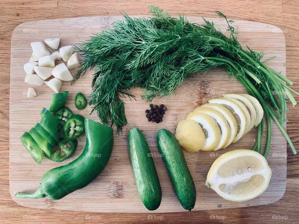 Homemade pickles desk