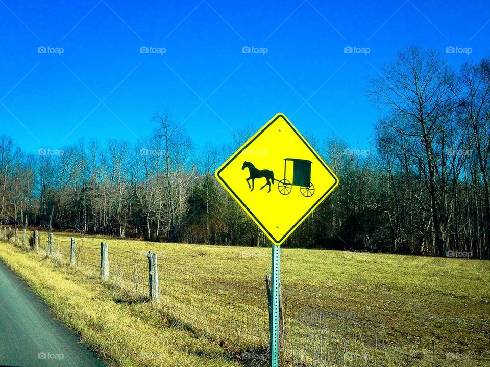 Amish sign