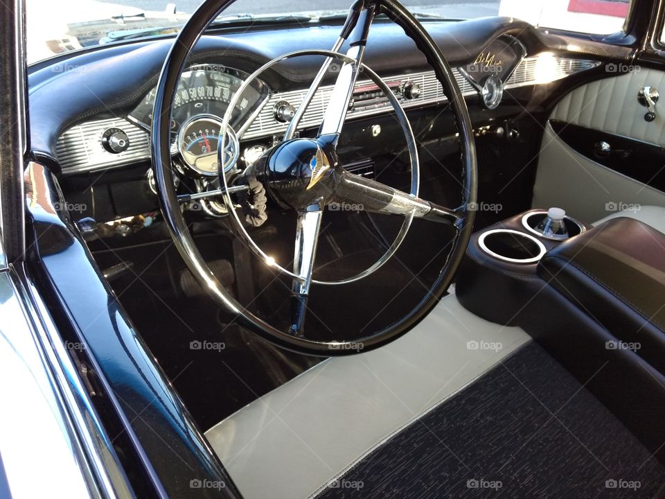 Black Vintage Steering Wheel