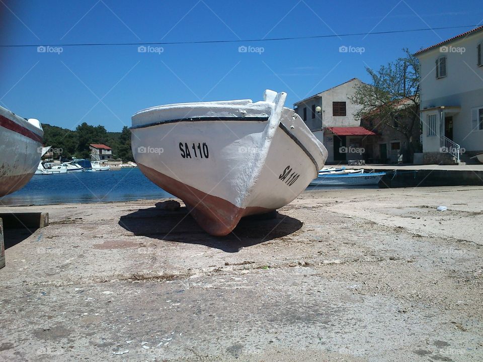 old boat. weekend at sali
