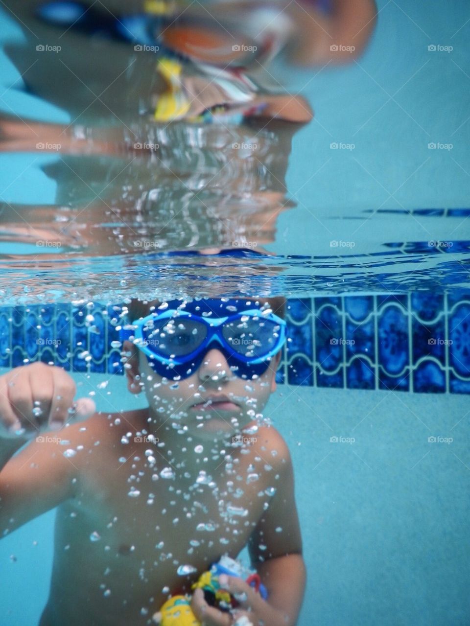 My underwater nephew he is a fish