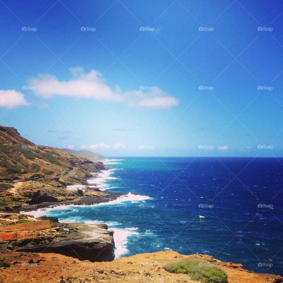 Oahu cliffs