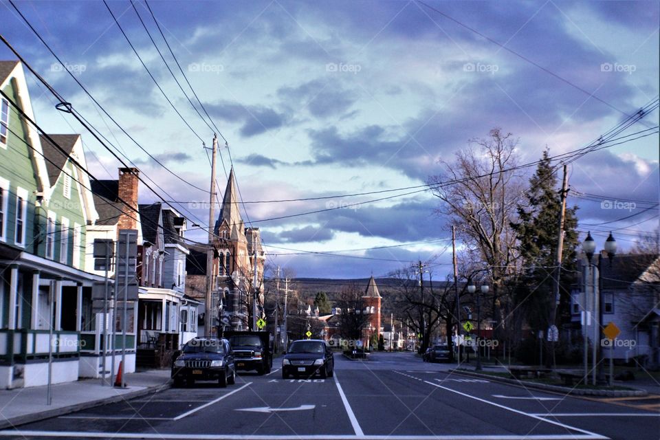 Main Street Port Jervis, New York on Thanksgiving Day 2020