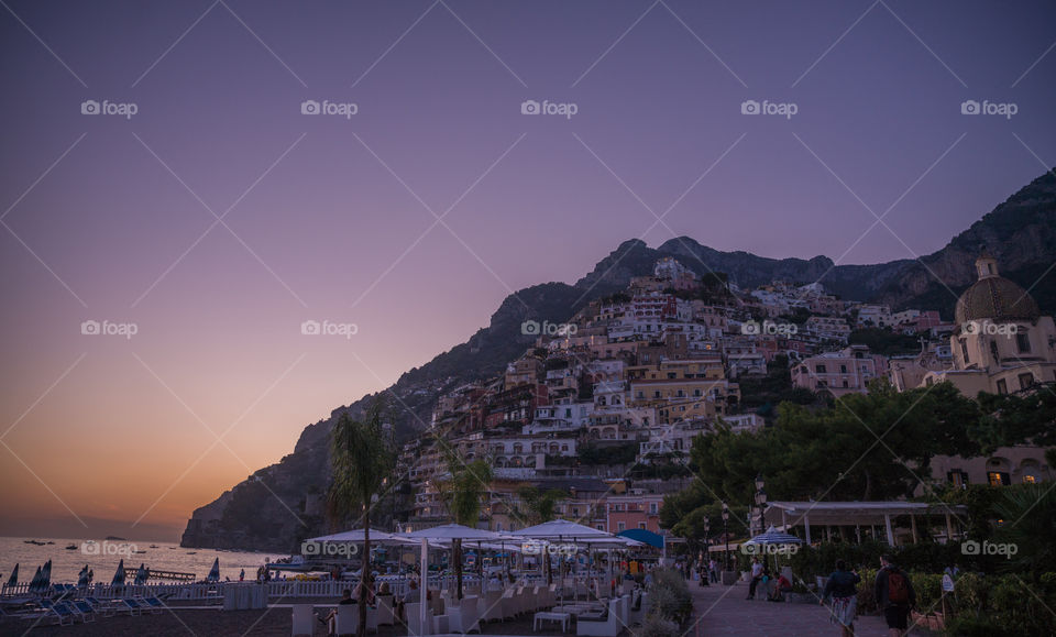 Sunset in Positano 