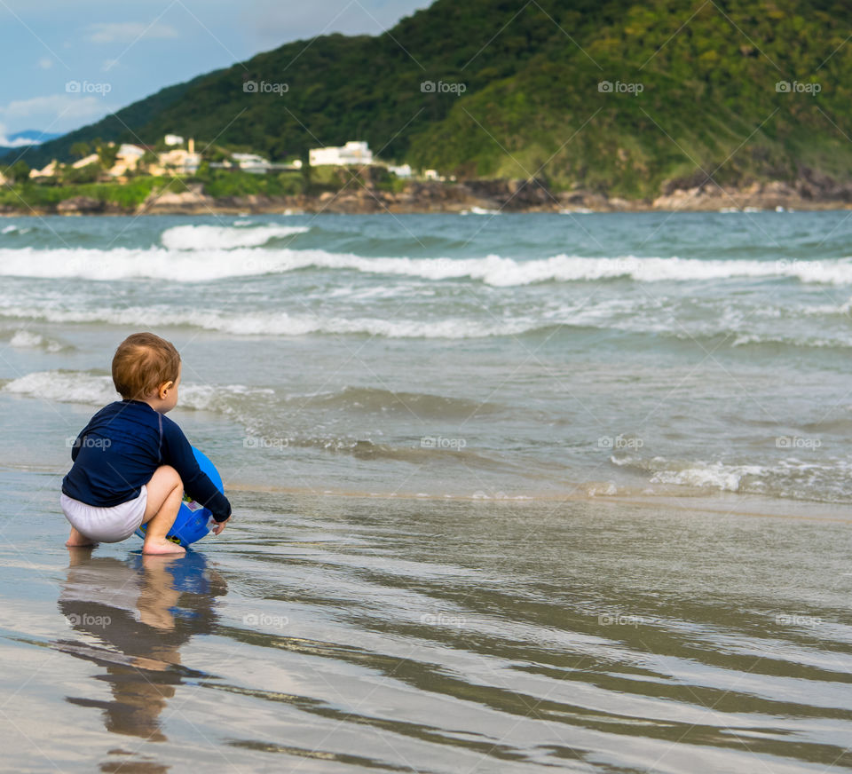 Contemplating how beautiful the ocean is...