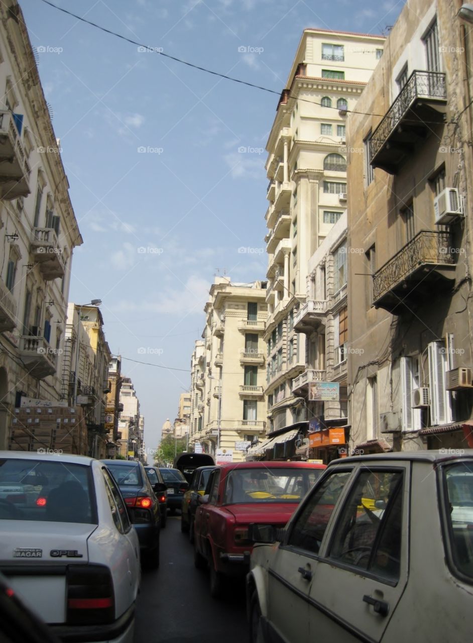 Alexandria Egypt. Traffic