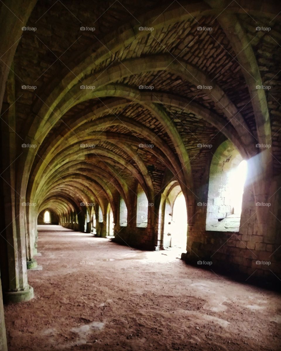 cloister of gothic ruin