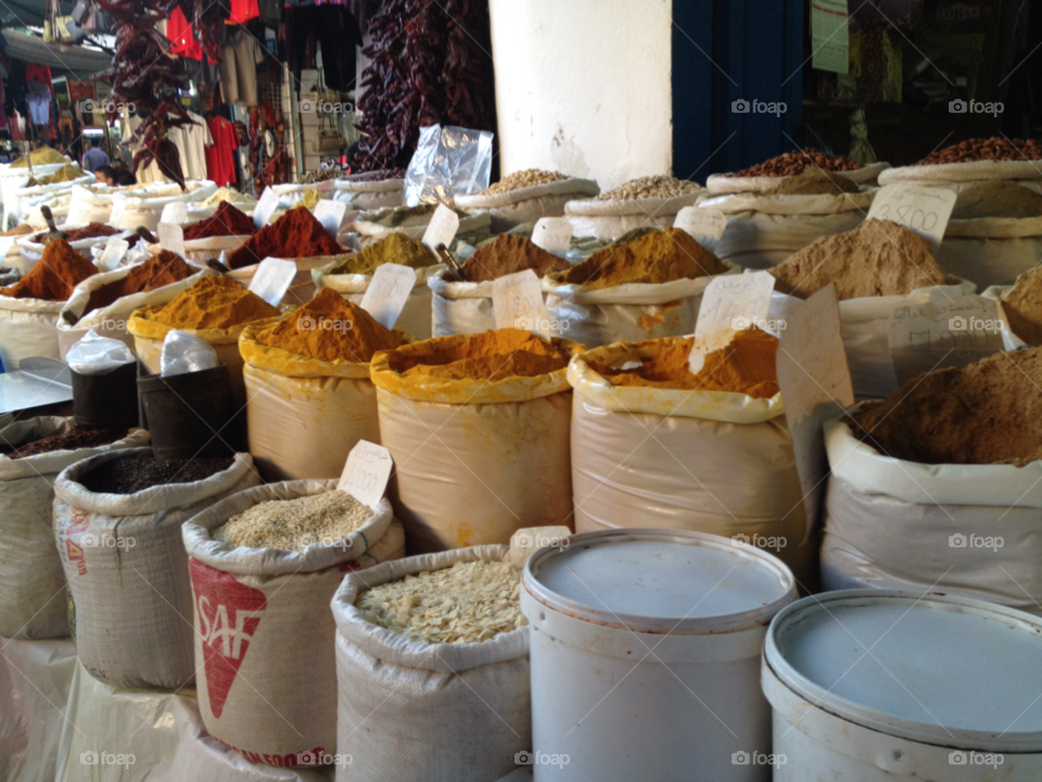 spices market souk tunisia by chester29