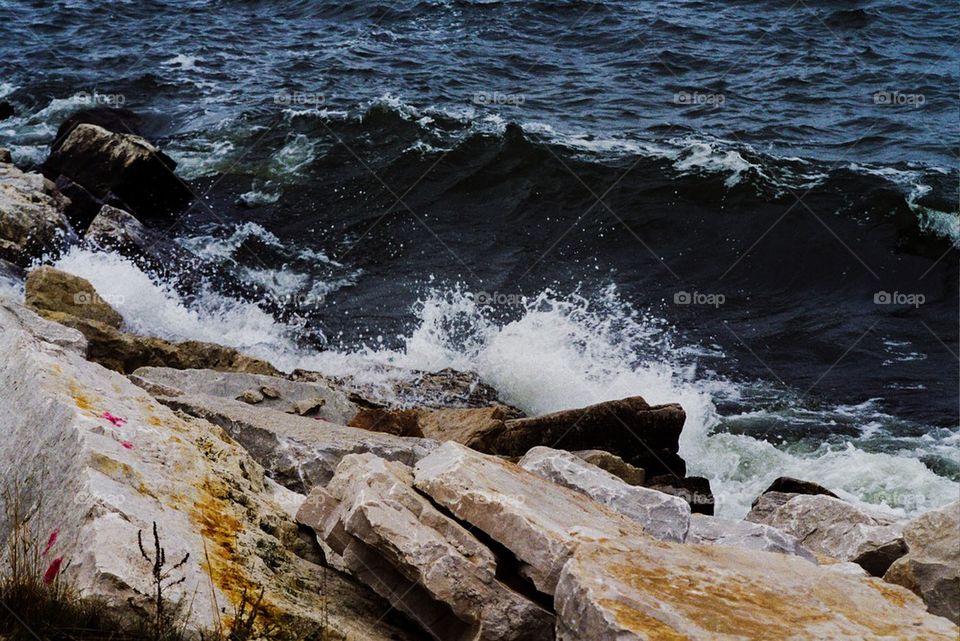 Water crashing