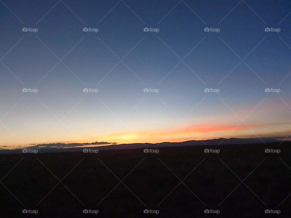 Sunset in San Luis Valley, Colorado. Amazing color scheme!
