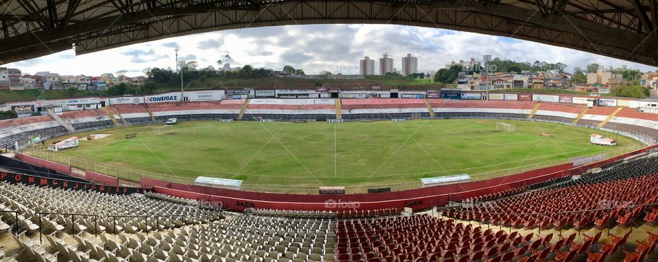 Estádio Jayme Cintra, arena do Paulista Futebol Clube, aqui em Jundiaí (Galo do Jundiaí).