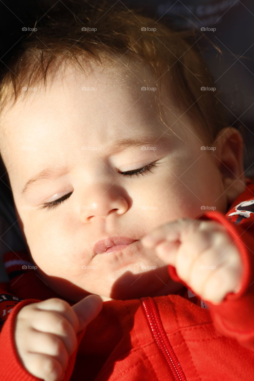 Close-up of a cute baby