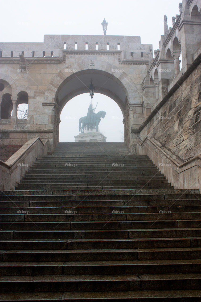 Budapest in fog