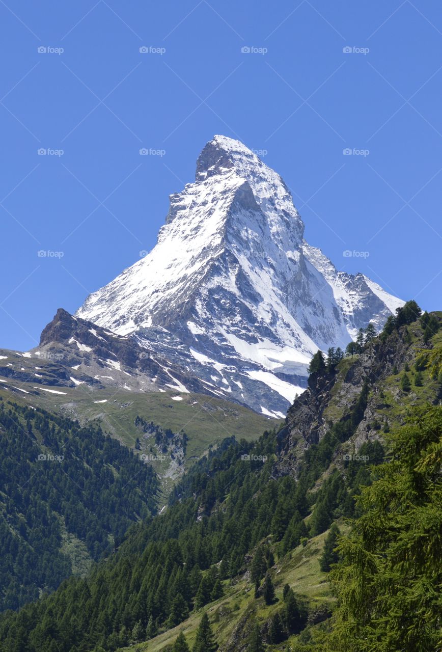 Allways  winter at the mountain Matterhorn, Switzerland