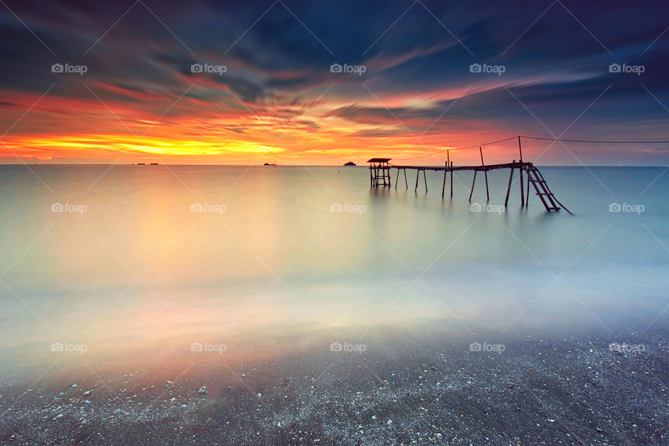 Beautiful long expoaure seascape