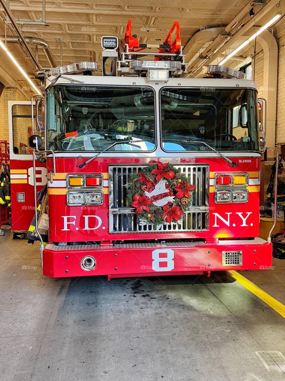 Christmas at the Ghostbusters Fire Station 