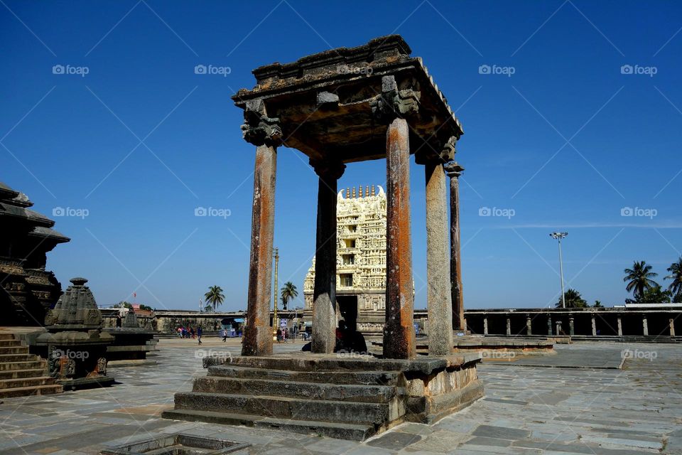 Belur  chenna keshava temple tower