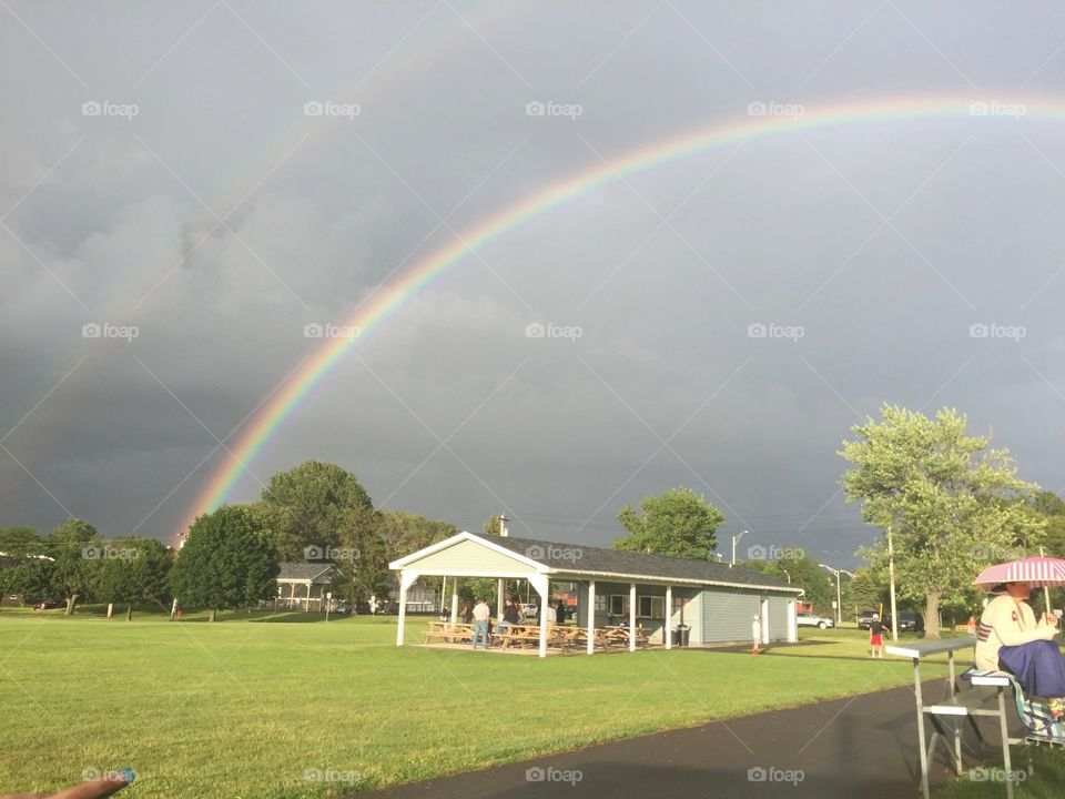 Gray sky’s and rainbows 