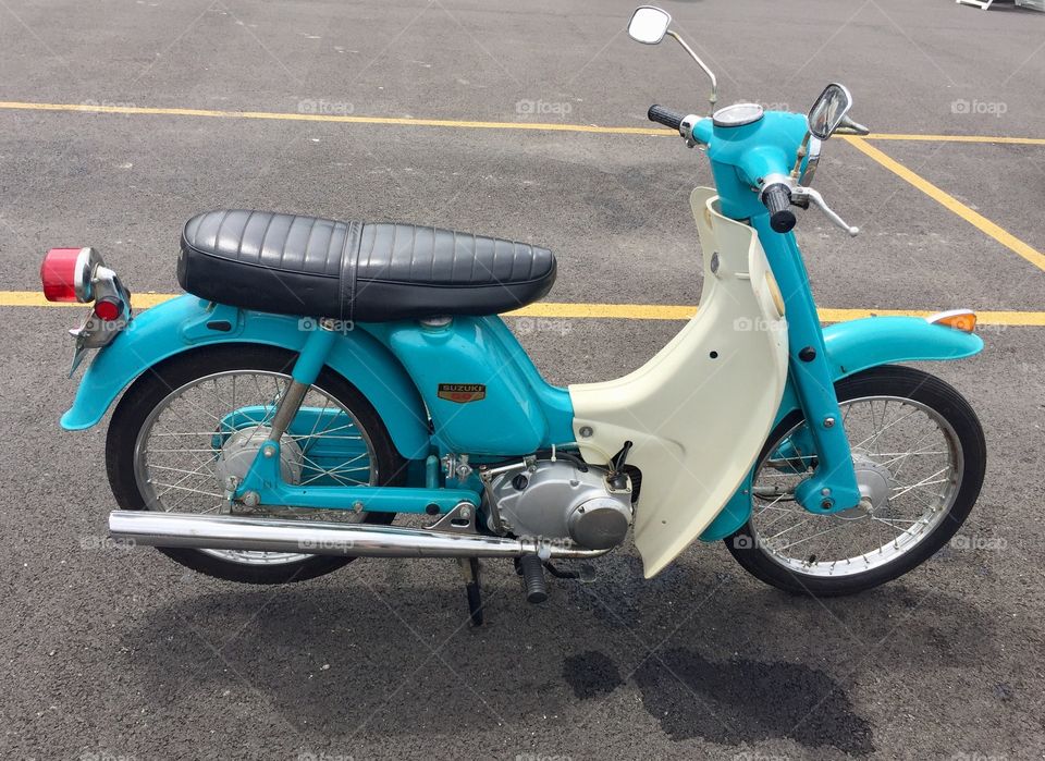 Blue Scooter