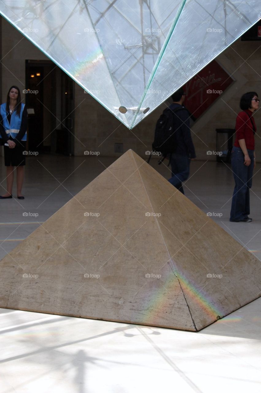 Pyramids in the louvre 